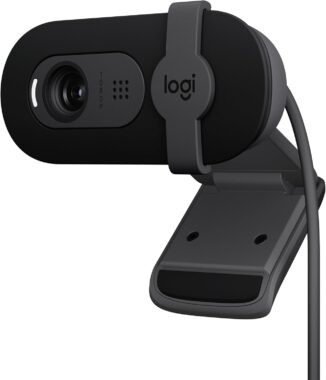 Logitech Brio 101 Full HD 1080p Webcam for Streaming and Meetings – Black